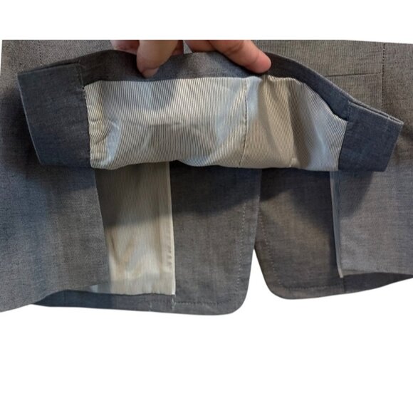 Talbots Women's Gray Blazer Size 10 Petite - Picture 12 of 13